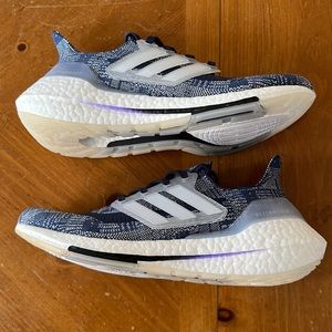 Men’s Adidas Sneakers UltraBoost 21 Prime ‘Sashiko’ Denim Blue FX7729 Size 8 NEW